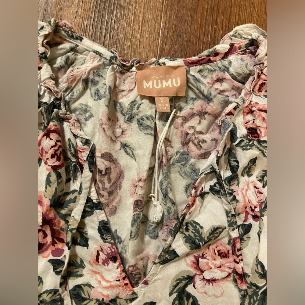 Show Me Your MuMu Birdie Floral Bella Enchanted Mini Dress - Picture 7 of 10